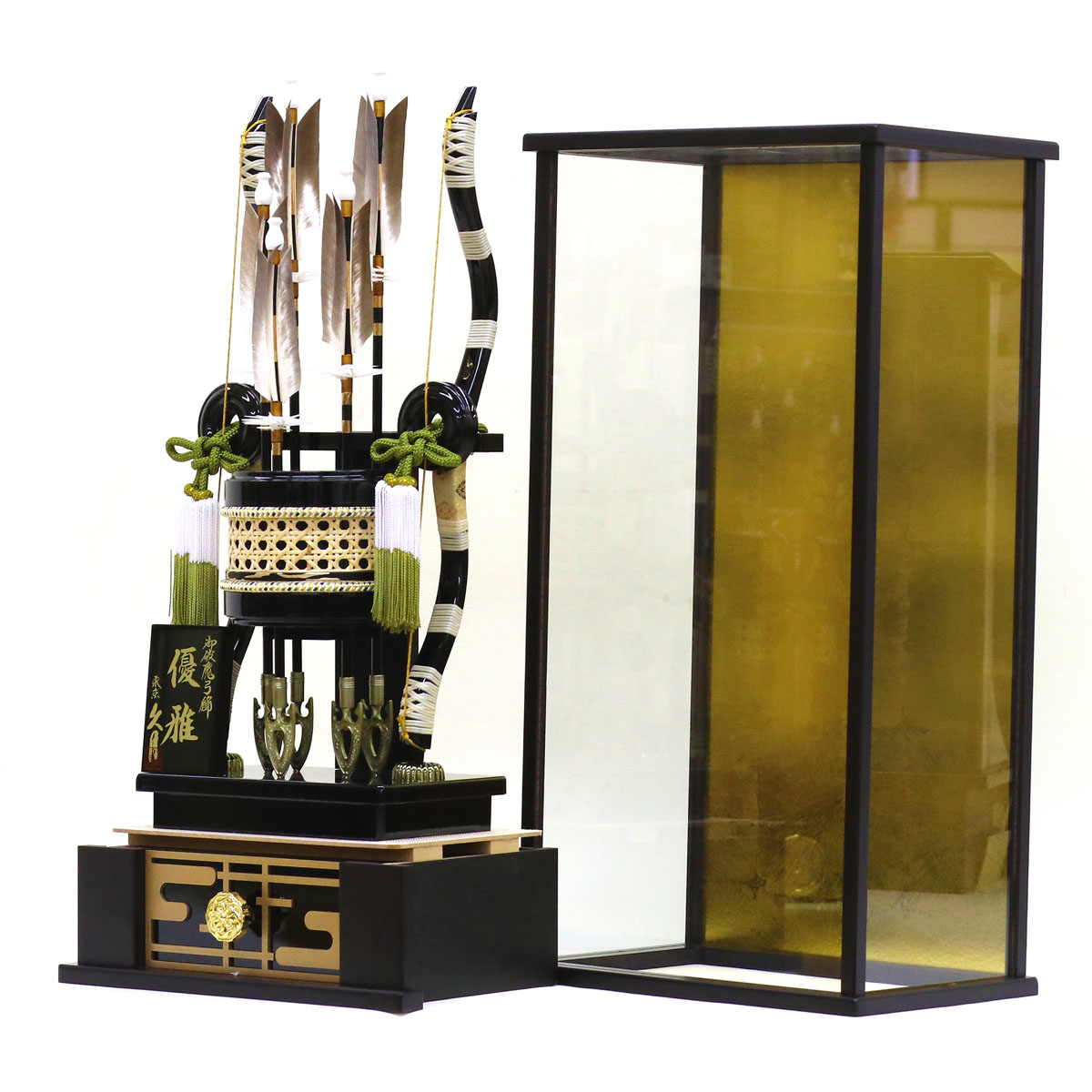 楽天市場】破魔弓 久月 コンパクト ケース飾り 18号 優雅 本籐巻