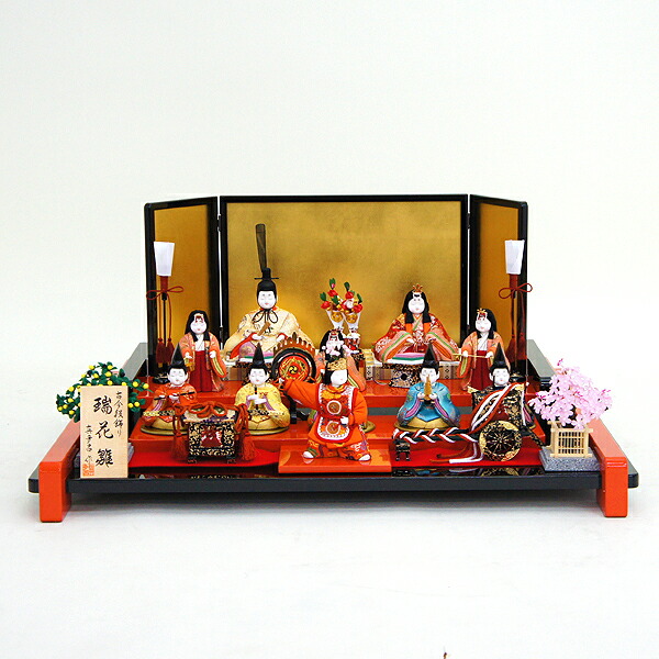 楽天市場】雛人形 コンパクト 木目込み飾り 真多呂作 木目込み雛人形