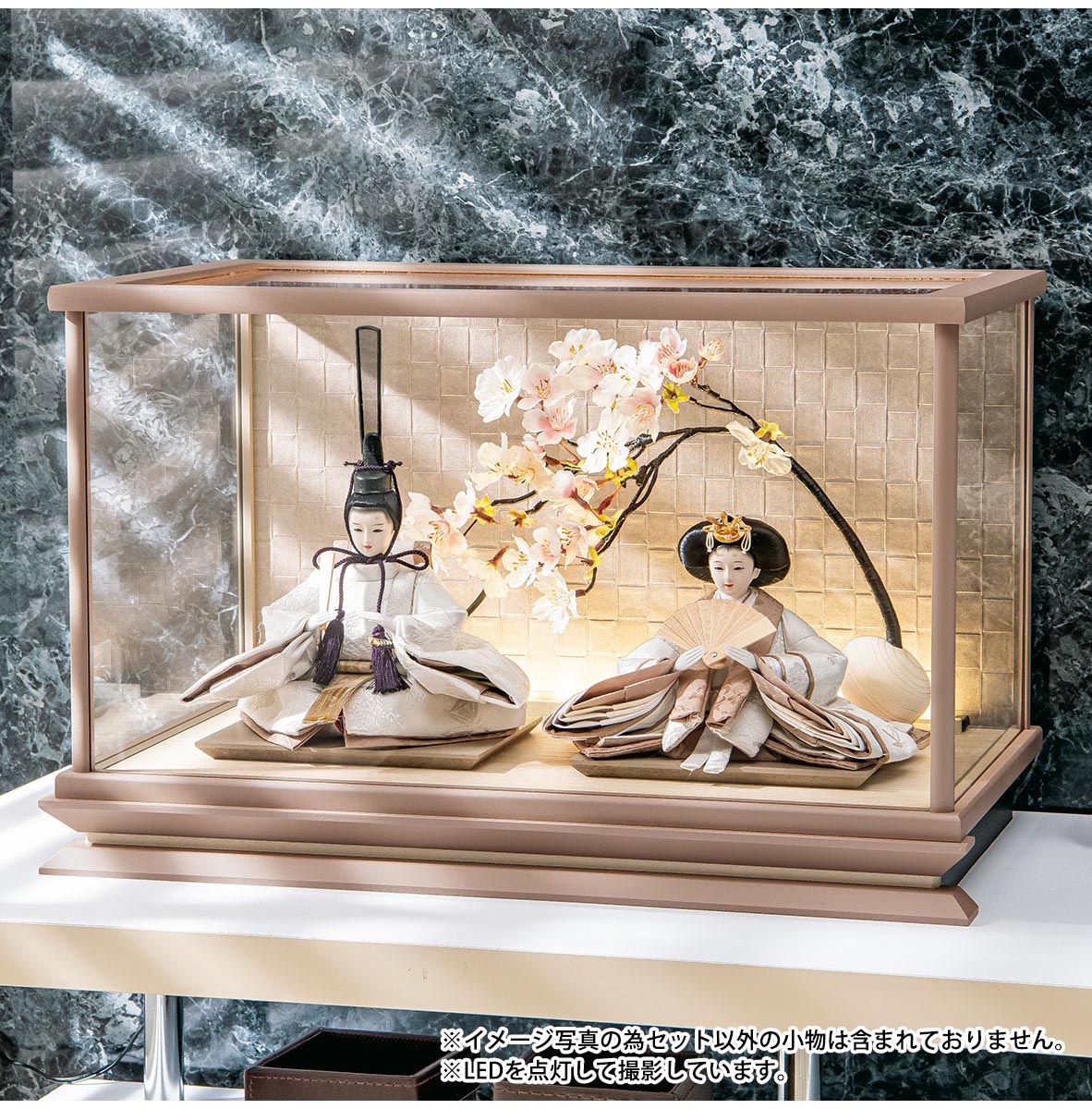 楽天市場】雛人形 コンパクト ケース飾り 萌花 芥子親王 アクリル