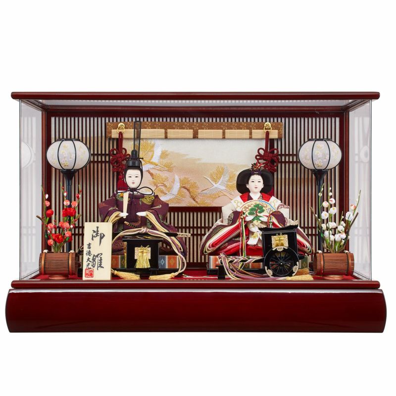 楽天市場】雛人形 コンパクト ケース飾り アクリルケース入り 小三五
