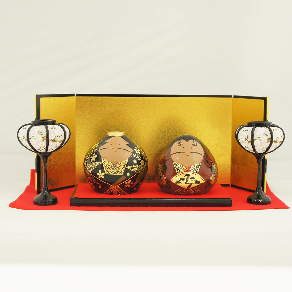 楽天市場】中村民芸社 大内人形 ペアセット 桐箱入りの通販