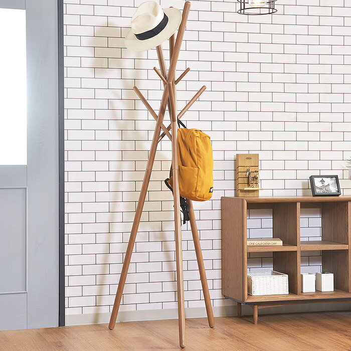 楽天市場】木製ポールハンガー 北欧風 コートハンガー ポールスタンド
