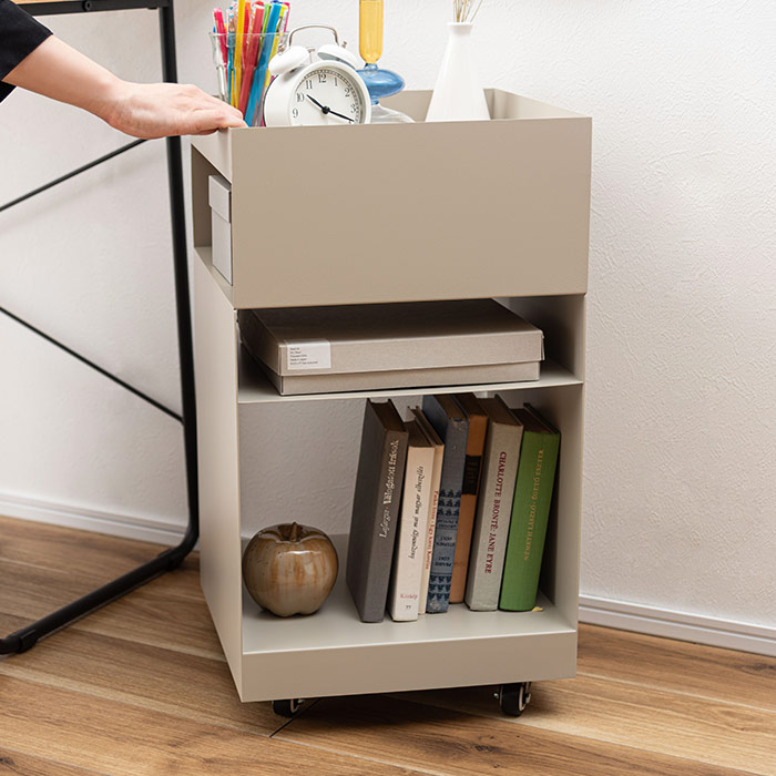 楽天市場】[レビュー特典]おしゃれ 北欧 サイドワゴン キャスター付き