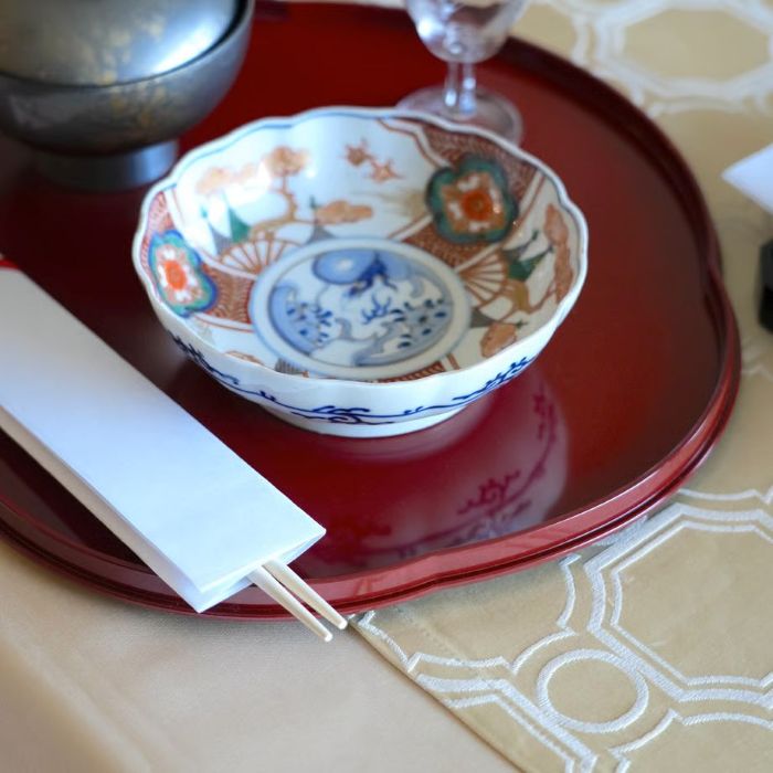 楽天市場】会席膳 福梅 小豆色/溜山中漆器 山中塗 ランチョンマット