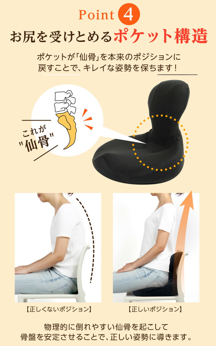 楽天市場】【2/20限定2人に1人最大100%P】ラボネッツ 骨盤座椅子 凛座