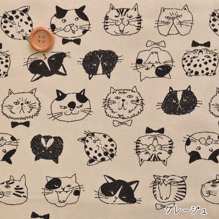 楽天市場】▽やんちゃ◇にゃんこ♪≪オックスプリント≫※110cm幅