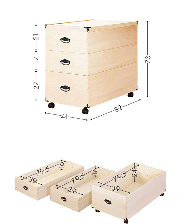 楽天市場】【楽天1位】桐収納 ひな人形 収納ケース 3段 82cm x 70cm