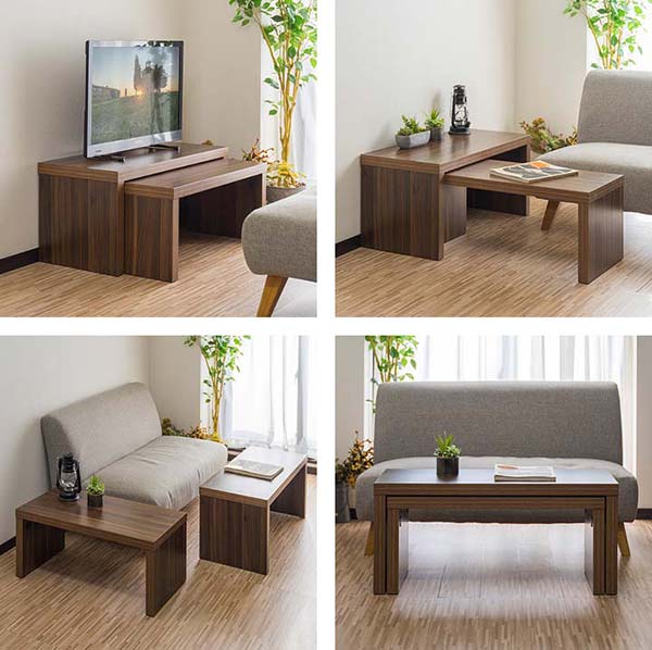 楽天市場】【楽天1位】ローテーブル 90 センターテーブル 木目調 2点