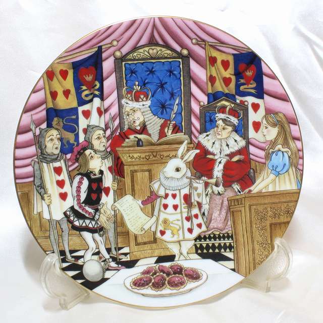 楽天市場】不思議の国のアリスの絵皿 タルトを盗んだのは誰？ 裁判
