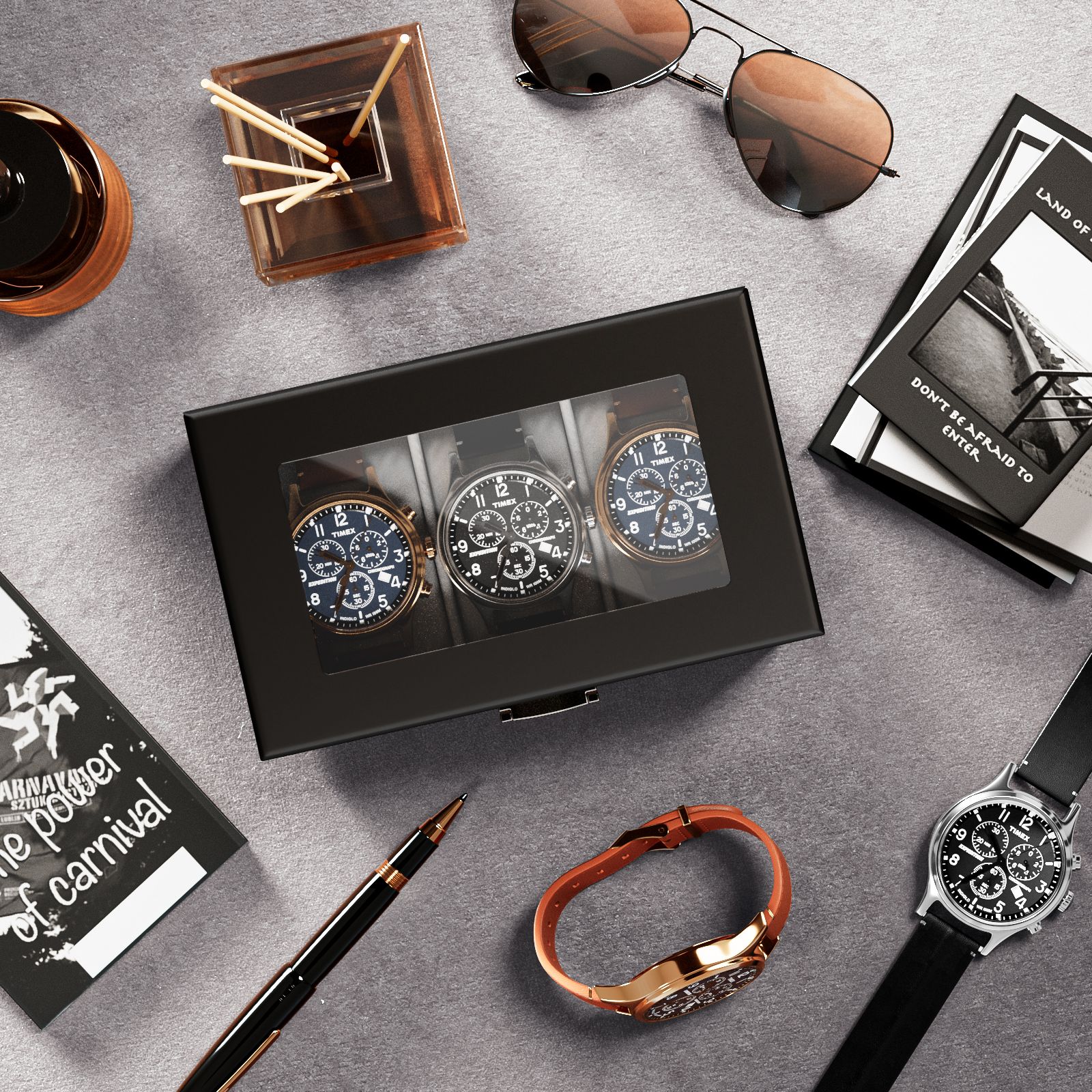 楽天市場】ProCase 腕時計ケース（3・6本用） 木製 高級な時計収納