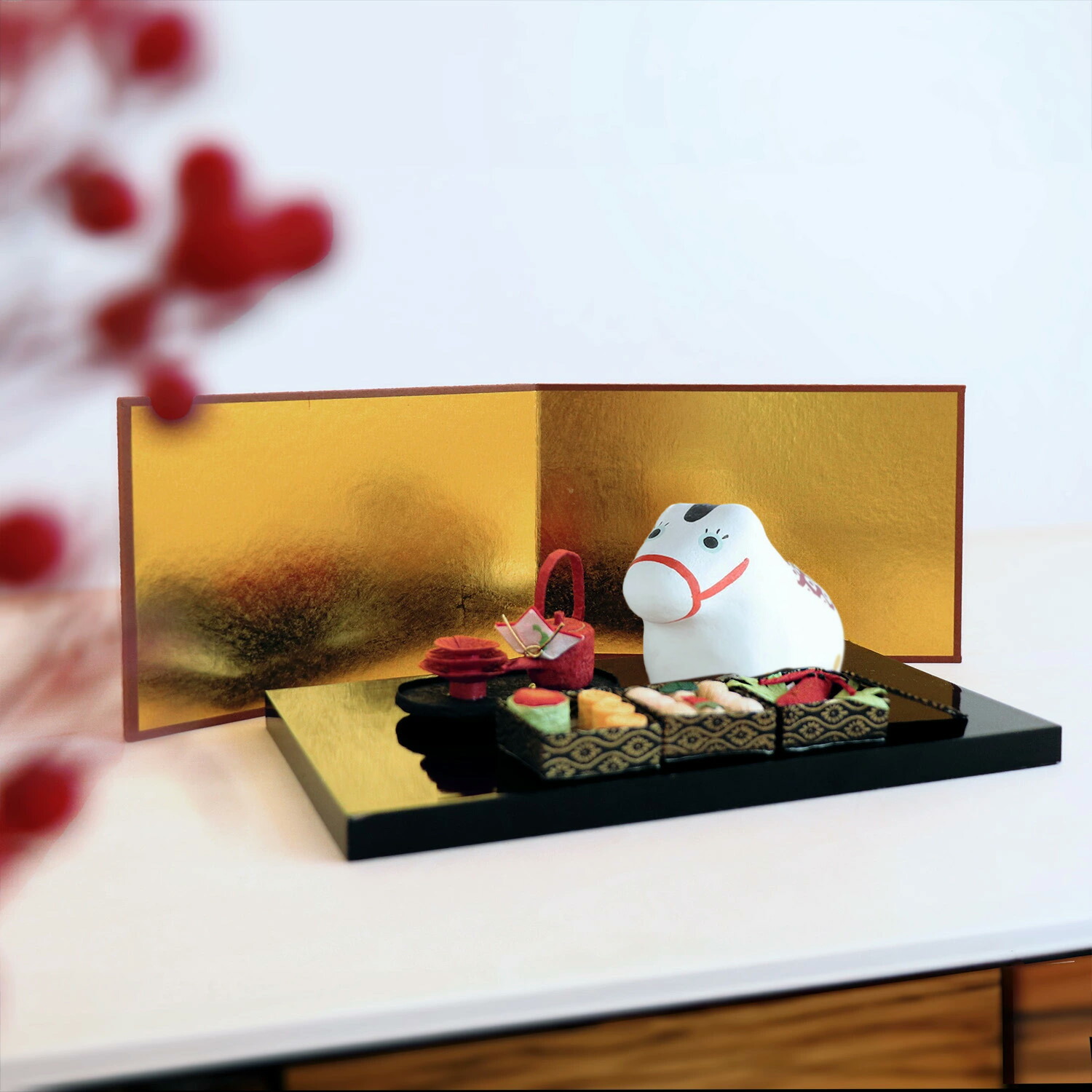 都黒塗り畳台 高級 日本飾り 和装飾 都黒塗り畳台 高級 日本飾り 和装飾