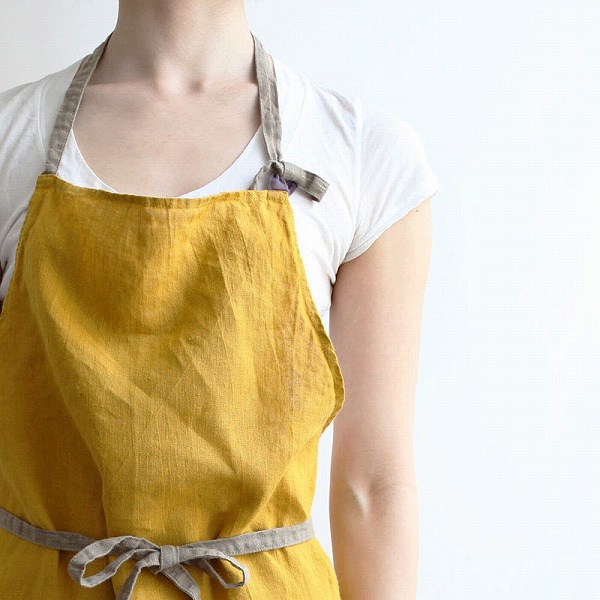 楽天市場】【特典付き】 フルエプロン マノン サフランイエロー A225