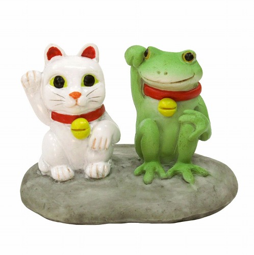 楽天市場】コポー まねきねことカエル 猫 ねこ cat キャット 縁起物