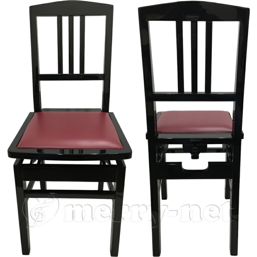 楽天市場】トムソン椅子 ITOMASAの 背付き ピアノ椅子 NO5【座部エンジ