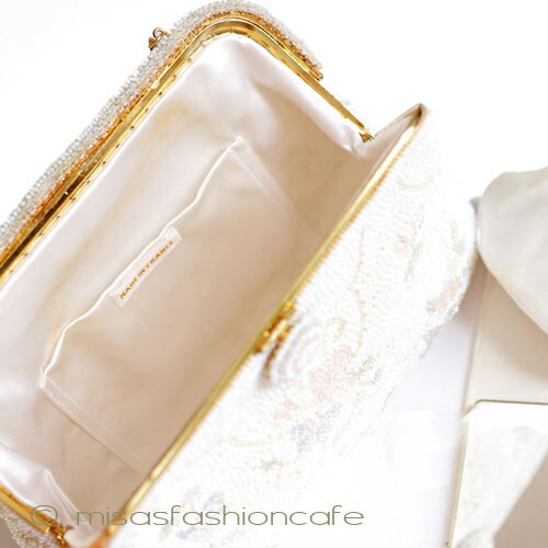 楽天市場】ヴィンテージ ビーズバッグ 仏製 ビーズ総刺繍 お花