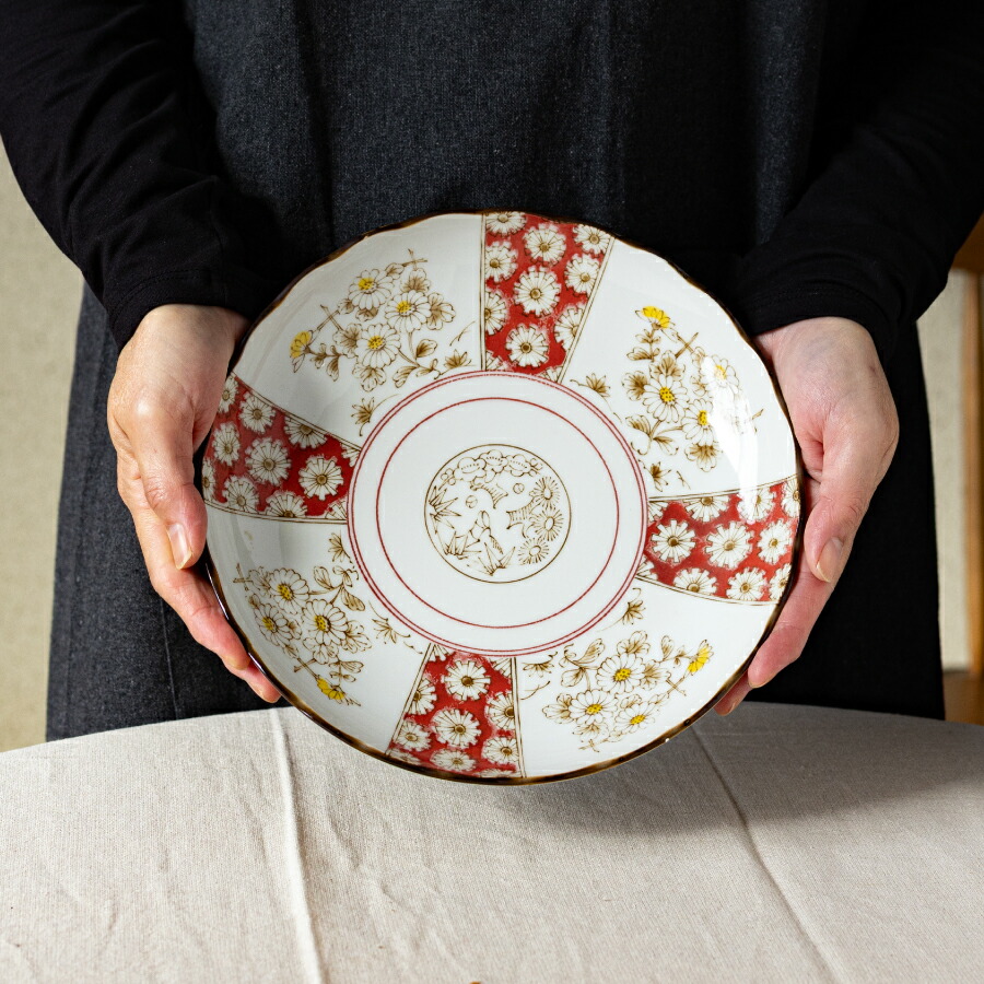 楽天市場】【ジャポニカ菊花】大皿／パスタ皿 食器 和食器 おしゃれ 深