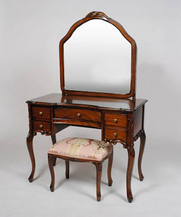 楽天市場】ドレッサー 猫足 幅95cm 丸 アンティーク調 マホガニー 輸入