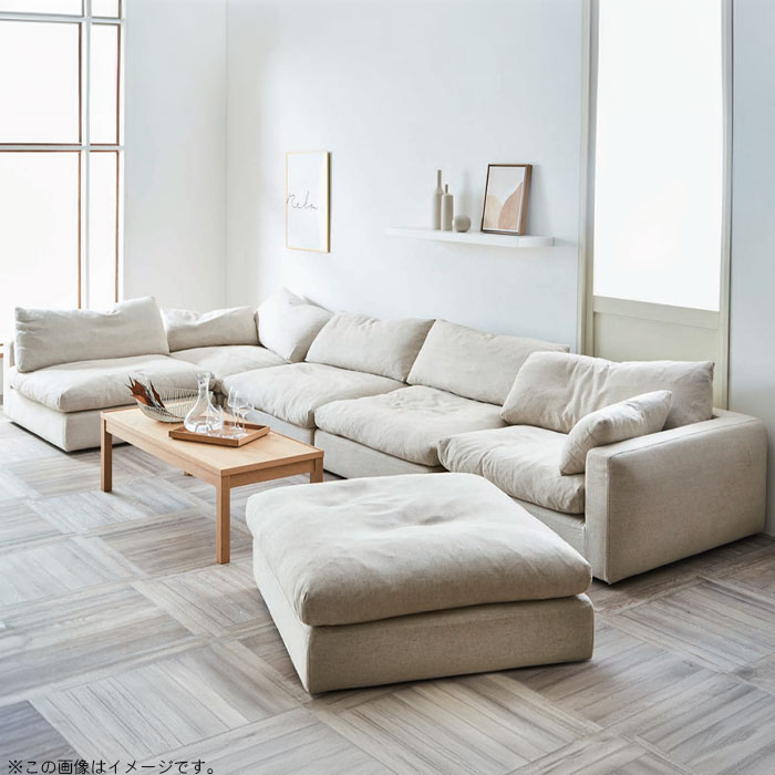 楽天市場】コーナーソファ 6点セット フェザー ソファ スツール 肘なし