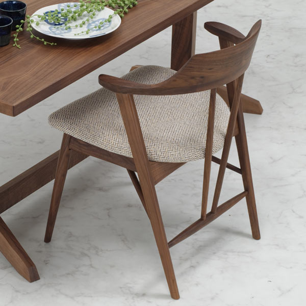 楽天市場】セミアームチェア レッドオーク材 2脚セット NA色 SLC-001