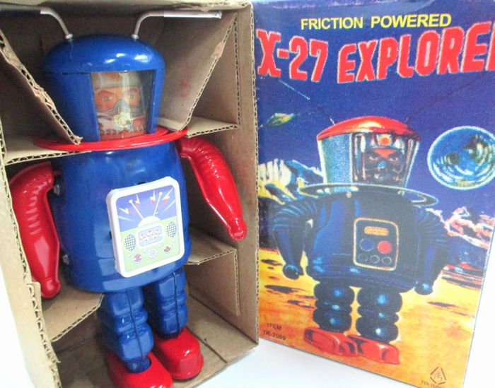 楽天市場】〇【Tin Toy/ブリキ ロボット】『X-27 EXPLORER』Wind Up