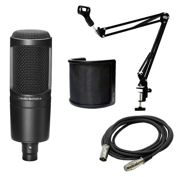 箱汚れあり】audio-technicaAT2020コンデンサーマイク 箱汚れあり