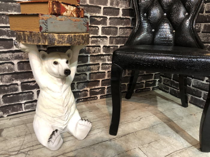 楽天市場】アニマルサイドテーブル シロクマ ポーラーベア ナイト