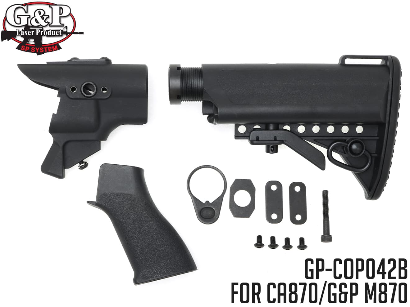 楽天市場】【送料無料】G&P ピストルグリップ&VLTORストックセットA BK