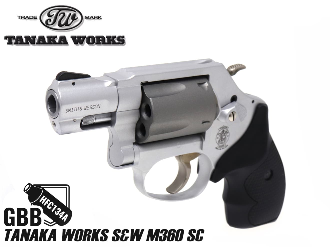 楽天市場】TANAKA WORKS ガスリボルバー S&W M360 SC◇タナカワークス
