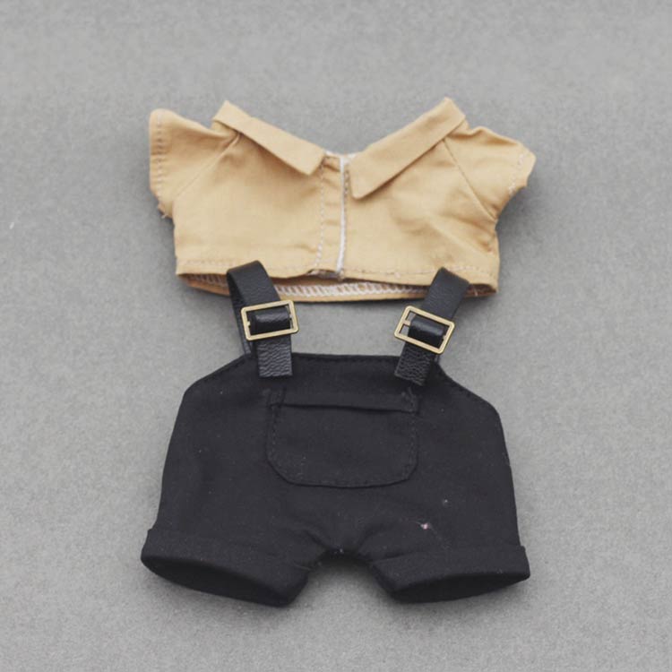 楽天市場】サロペット+シャツ！ぬいぐるみ 10cm ミニ洋服 サロペット+