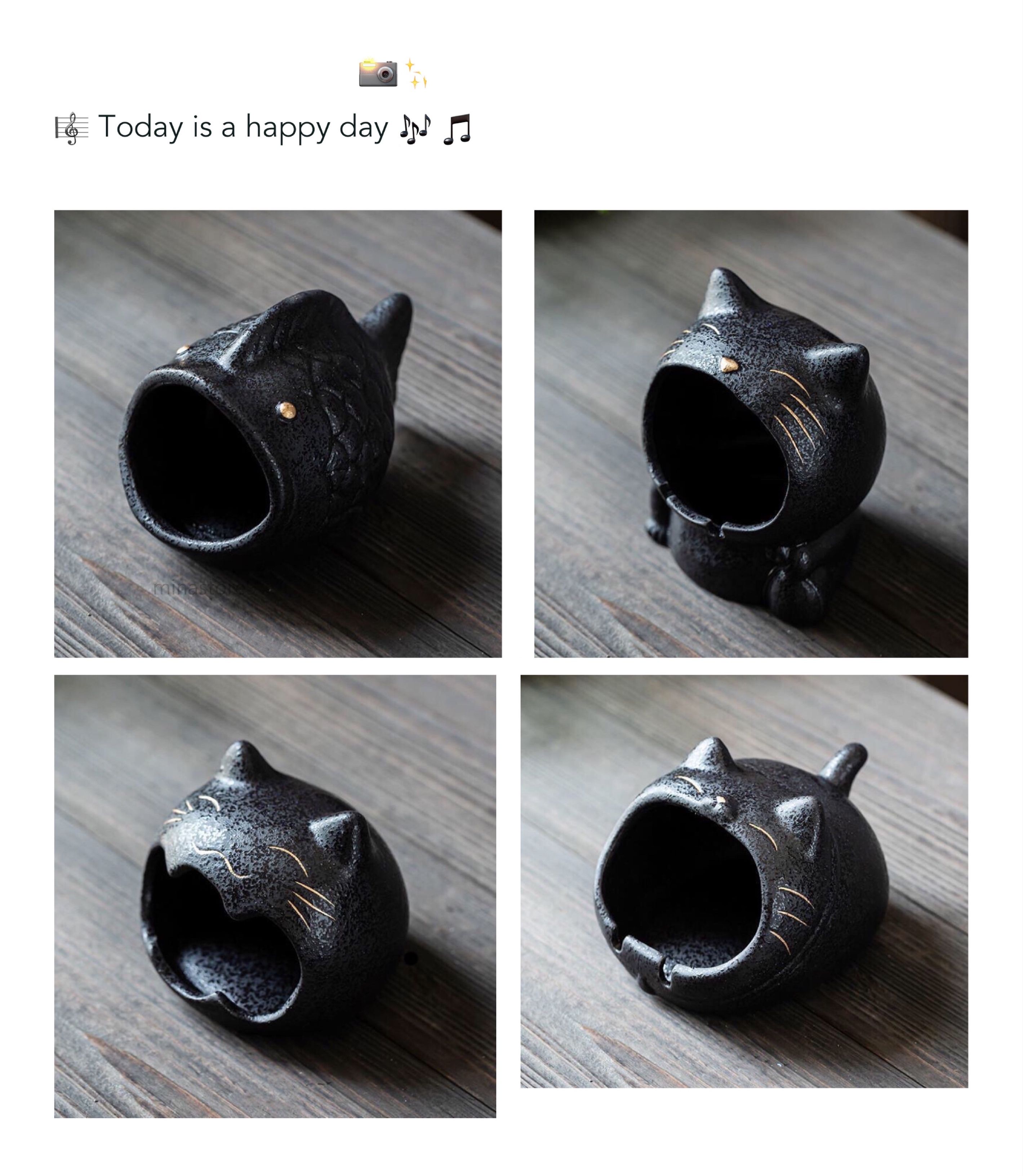 楽天市場】灰皿 プッシュ 可愛い灰皿 プレゼント 陶器 卓上 灰皿