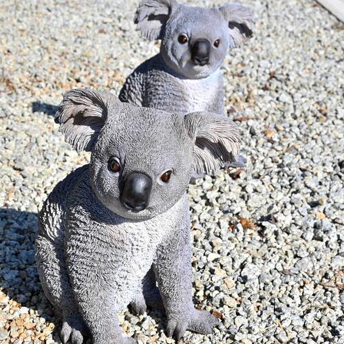 楽天市場】コアラ リアルなコアラ 2つセットコアラの置物 置物