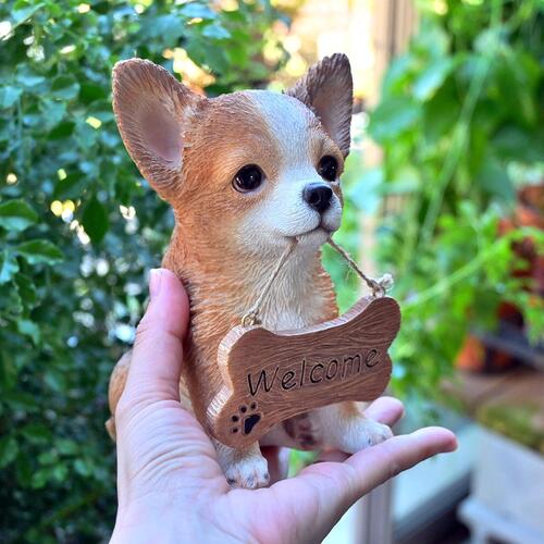 楽天市場】ウェルカム犬 チワワ シーズー 2つセットwelcomボード 置物