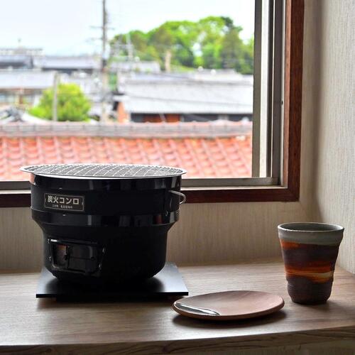 楽天市場】三河焼 しちりん 本格焼肉 七輪 台付 アミ止め付 だるま