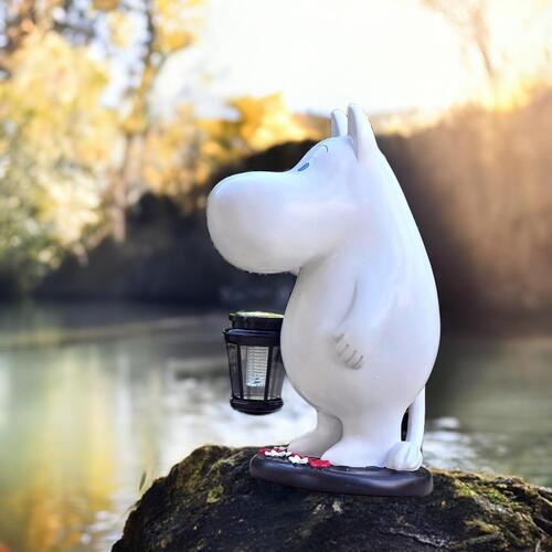 楽天市場】ムーミン ソーラーランタン置物 かわいい置物ソーラーパネル