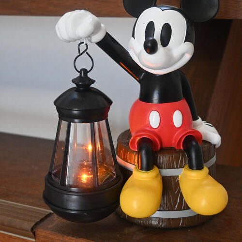 楽天市場】ミッキー ソーラーライト ランタン置物 かわいい置物