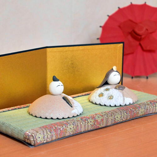 楽天市場】2025年ひな祭り 信楽焼き 明山ひな人形 セット雛人形 丸い