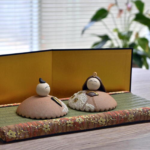 楽天市場】2025年ひな祭り 信楽焼き 明山ひな人形 セット雛人形 丸い