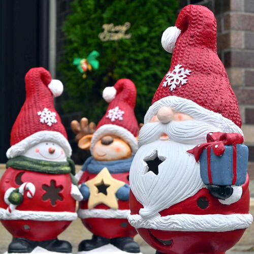 楽天市場】スタンドトリオ クリスマスサンタクロース スノーマン