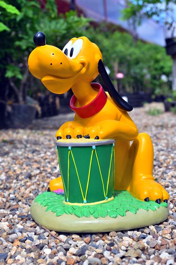 楽天市場】プルート ガーデンスタチュー音楽隊 太鼓置物 可愛い置物