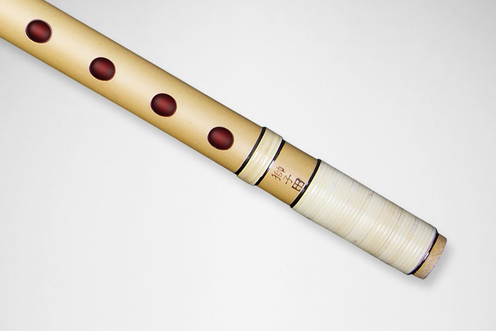 楽天市場】【篠笛】獅子田 竹渓 籐 両巻【一〜十二本調子】七つ穴・六