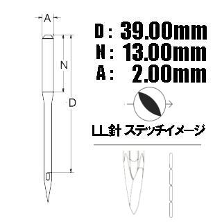 楽天市場】【21号】オルガン針 工業用ミシン針【DPx17LL】＃21(21