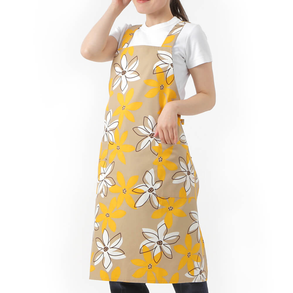 楽天市場】エプロン 花柄 フルール プレゼント ギフト バッククロス