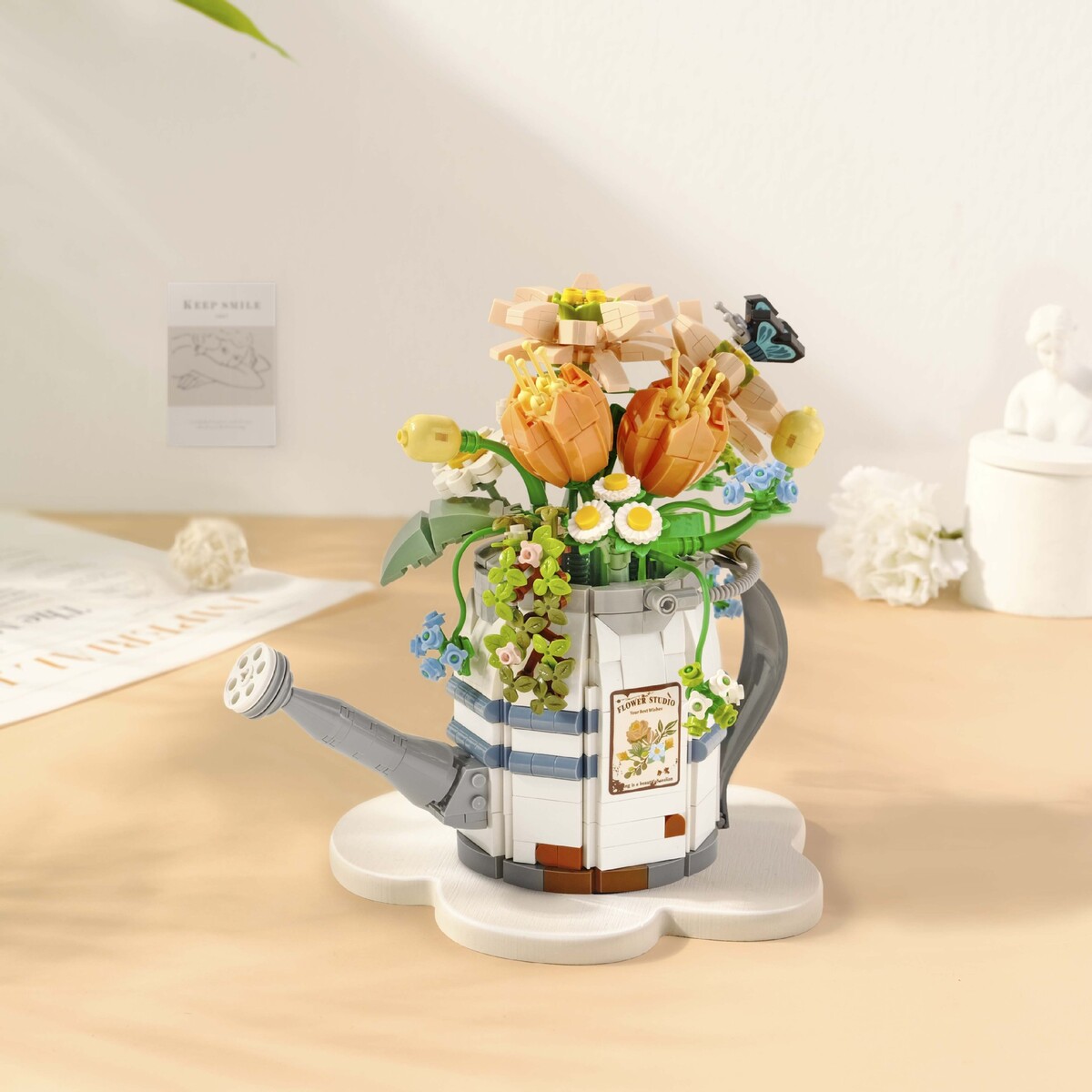 楽天市場】LOZ アートフラワー ブロック アレンジフラワーポット