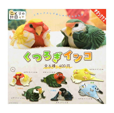 楽天市場】ことりの休日 くつろぎインコ 全6種セット コンプ