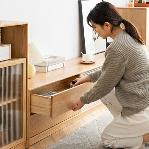 楽天市場】テレビ台 無垢材 完成品 180 200 220cm 木製テレビ台