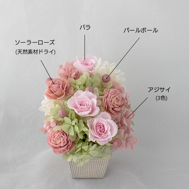 楽天市場】母の日 プリザーブドフラワー 【ケース入り】 ピンク ミニ