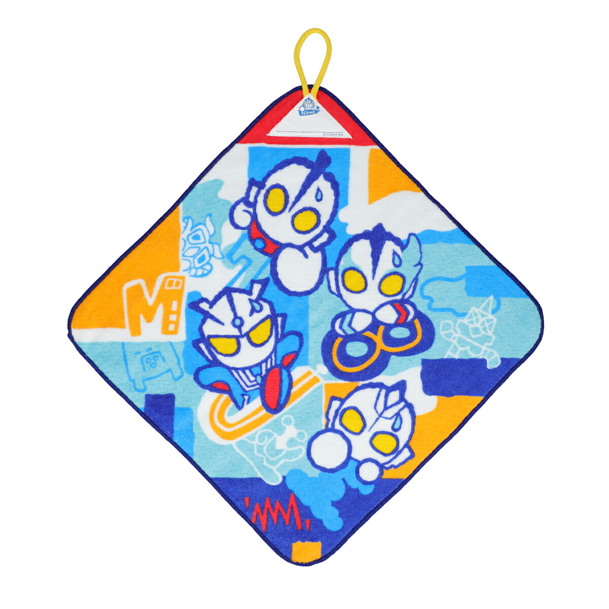 楽天市場】M78ウルトラマン○○○（ループ付きタオル （カラフル 129