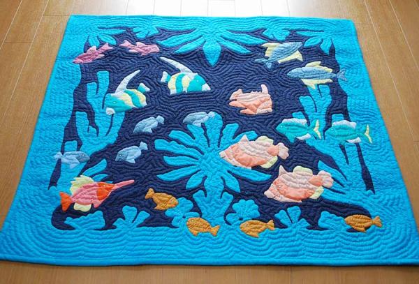 楽天市場】ハワイアンキルト キット しつけ済み タペストリー 初心者