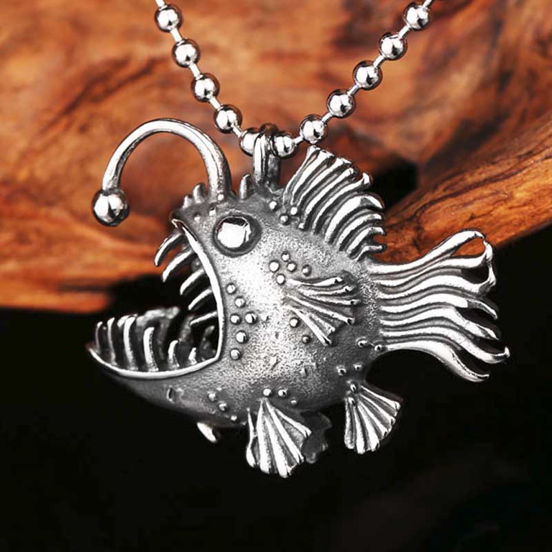 楽天市場】深海魚ステンレスペンダントトップ 1個販売 メンズ