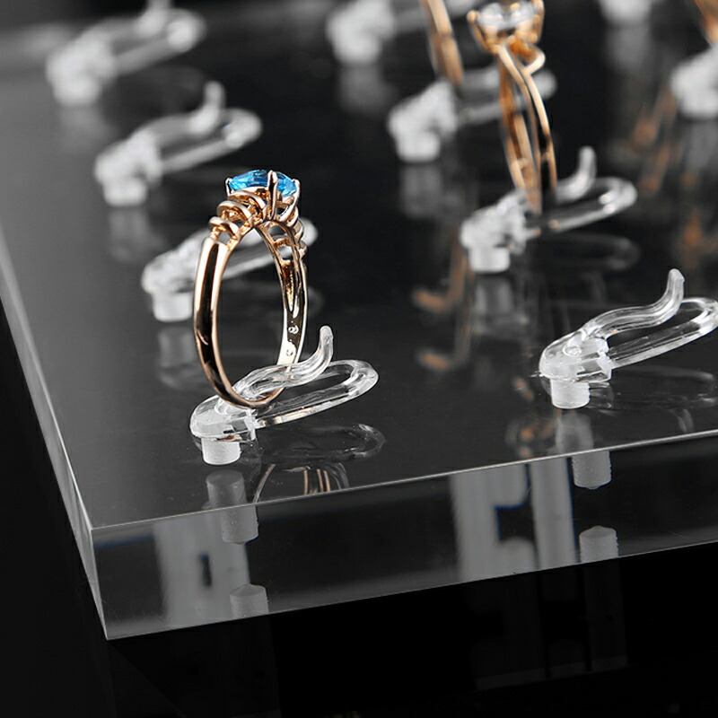 楽天市場】16クリップ ショーケース用 リングスタンド（指輪16本用） 1